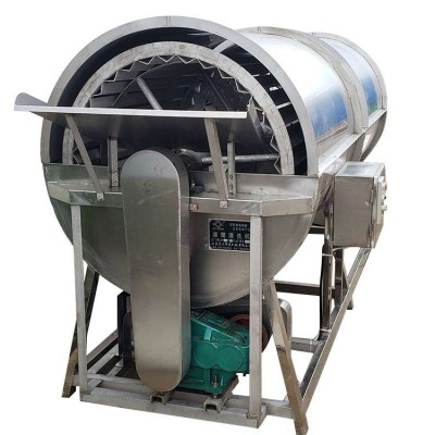 Oneone Factory Price Potato Rotary Drum Washer / Roller Type Vegetable Washer / Fruit Brush Cleaning Peeler Machine